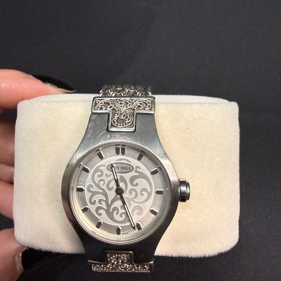 Lois Hill Sterling Silver Stainless Watch Woven Paisley Quartz Movement main image 6